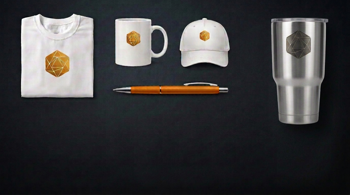 Merchandising con diseño geométrico